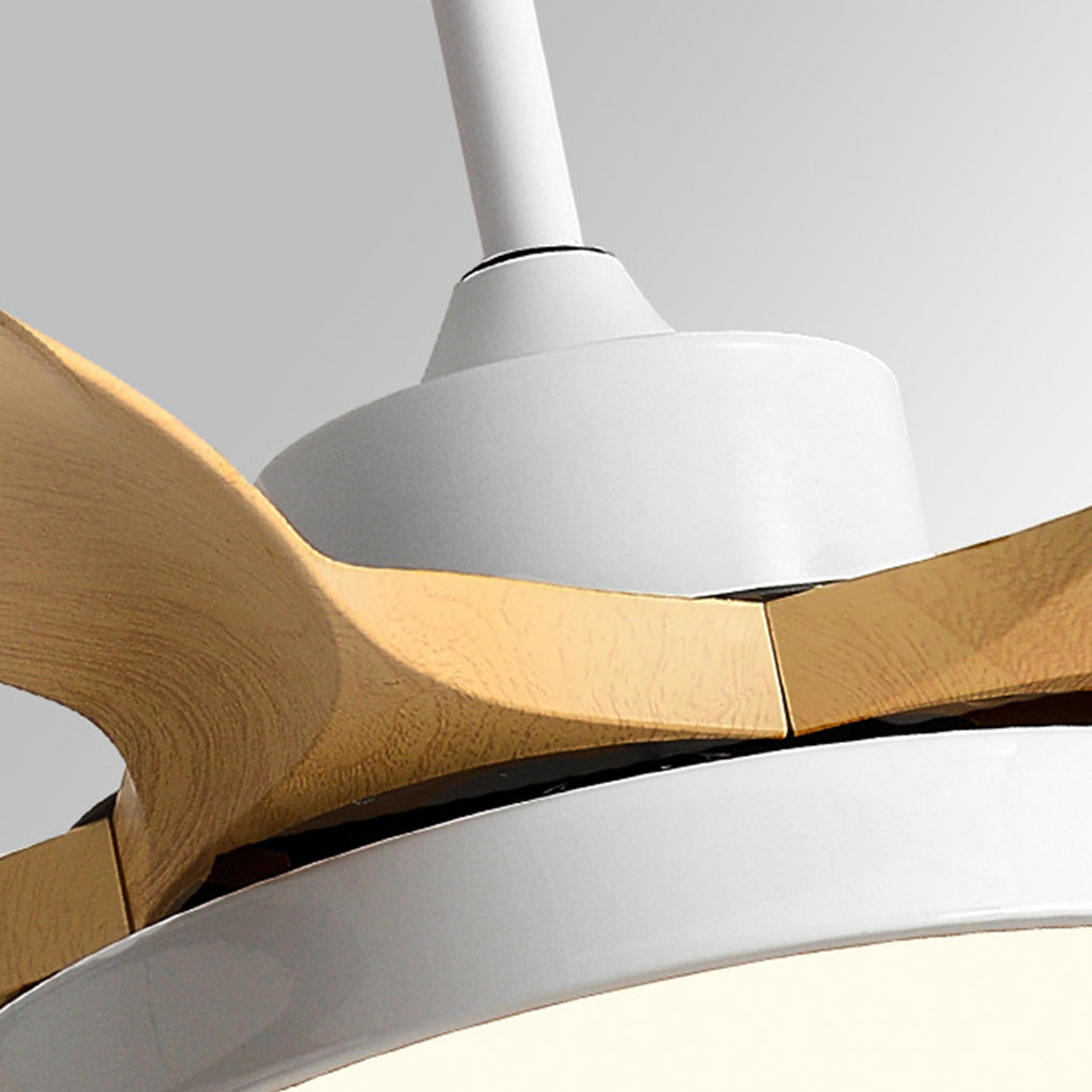 60 Inch Nordic Ceiling Fan with Remote, LED Light, Silent Inverter Technology