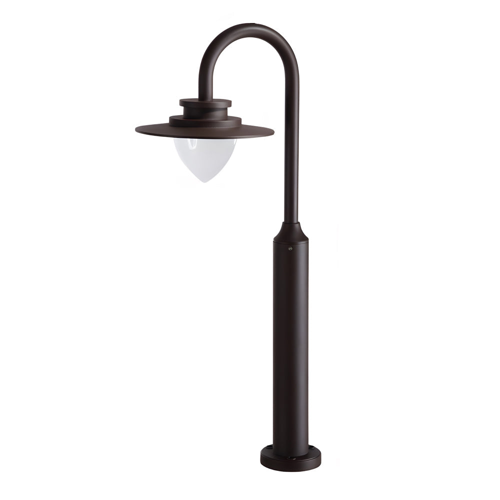 Minimalist Nordic Arc Arm LED Lawn Lamp Outdoor Post Lighting