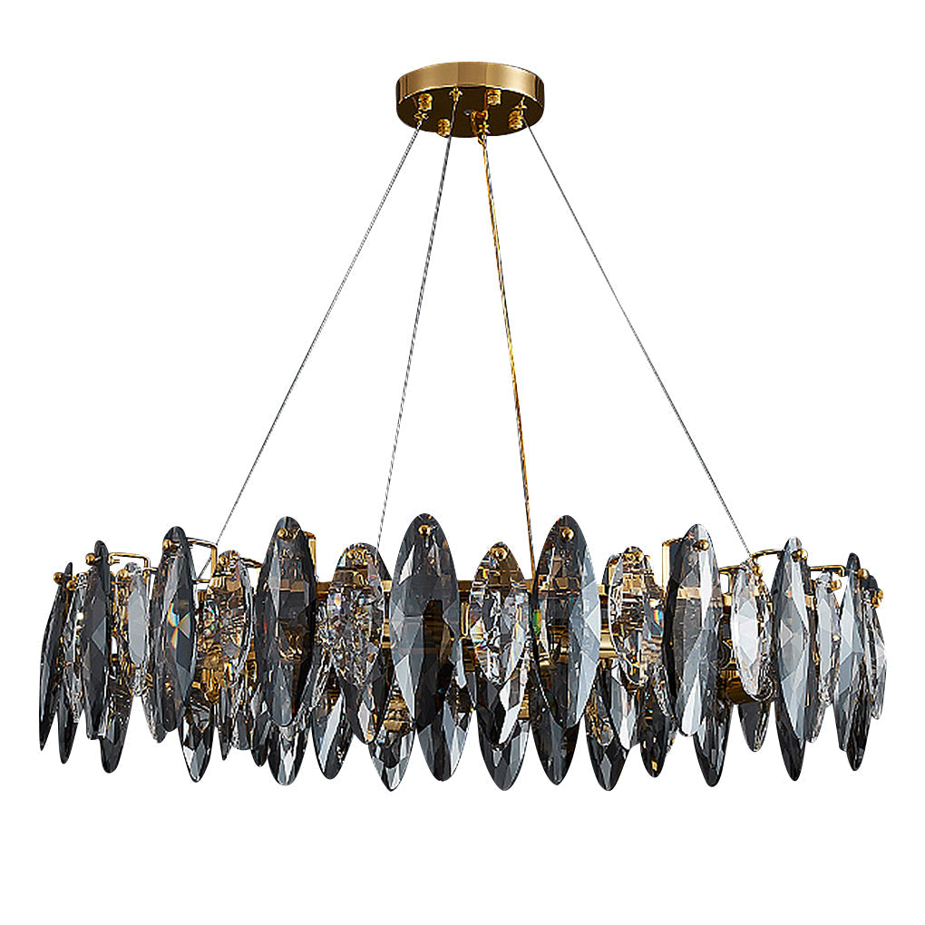 Postmodern LED Crystal Chandelier - Three-Color Lighting Design