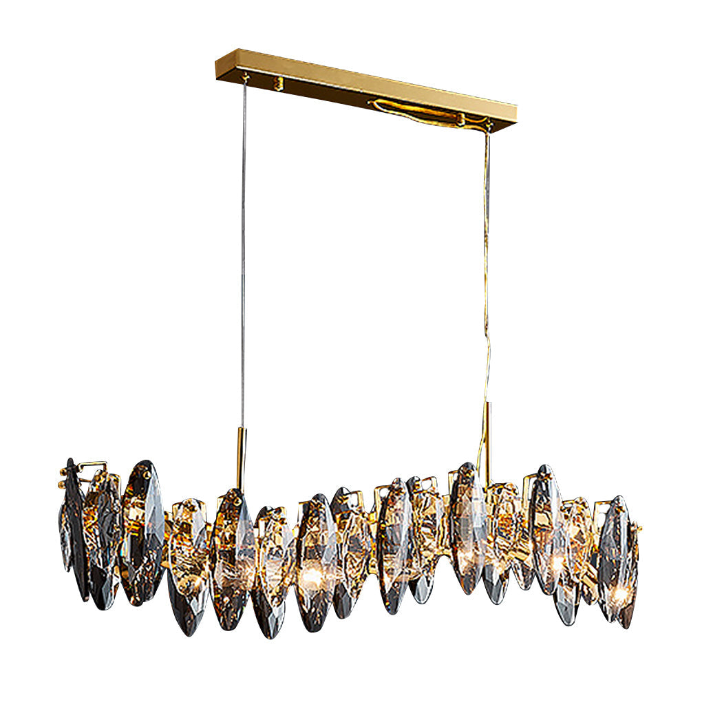 Postmodern LED Crystal Chandelier - Three-Color Lighting Design