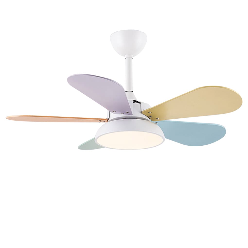 Nordic Reversible Kids Ceiling Fan with Lights - Noiseless & Stylish