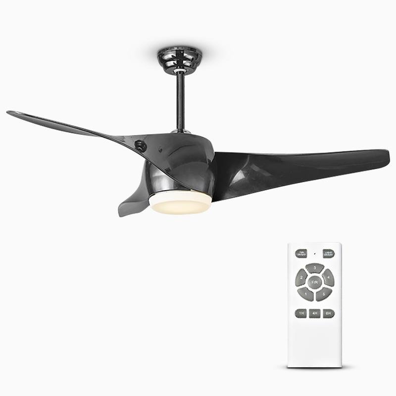 52" Downrod Ceiling Fan with Remote Control & LED Lights
