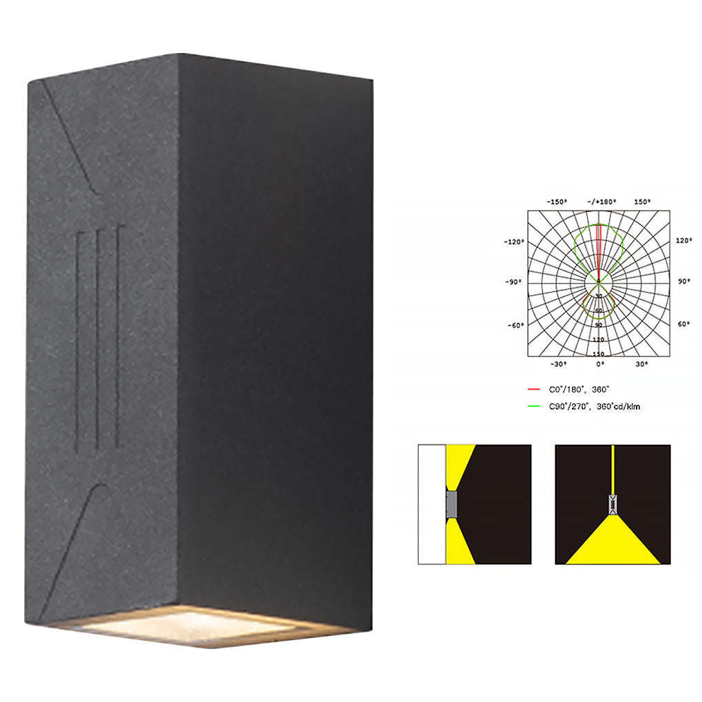 Waterproof LED Wall Lamp for Outdoor Villa Balcony & Garden Lighting