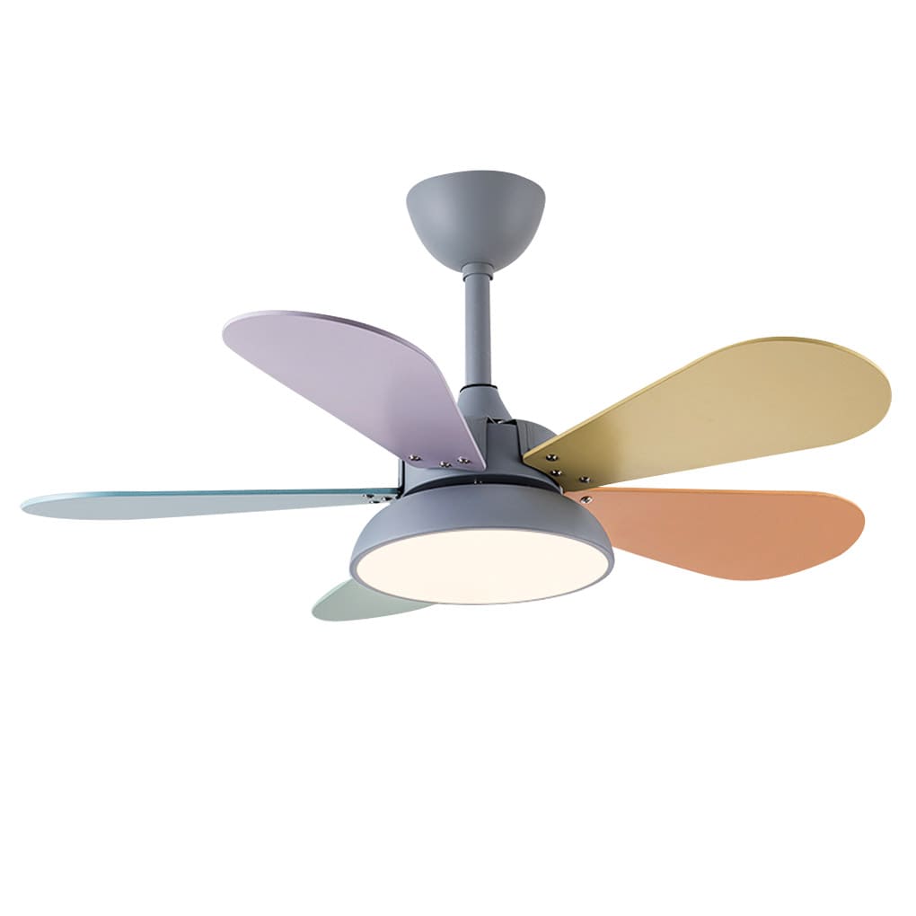 Nordic Reversible Kids Ceiling Fan with Lights - Noiseless & Stylish