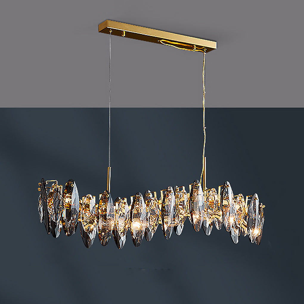 Postmodern LED Crystal Chandelier - Three-Color Lighting Design