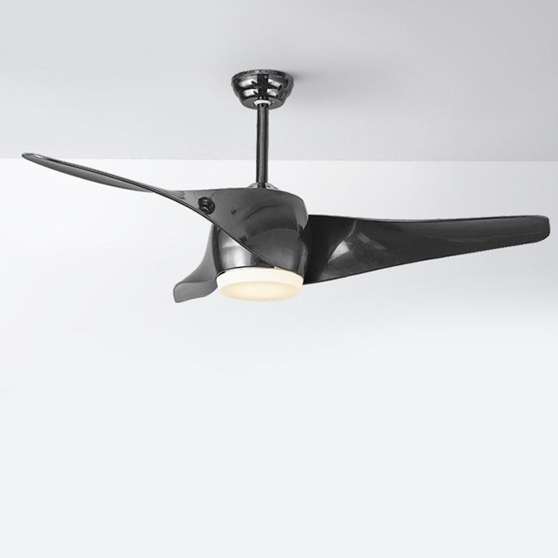 52" Downrod Ceiling Fan with Remote Control & LED Lights