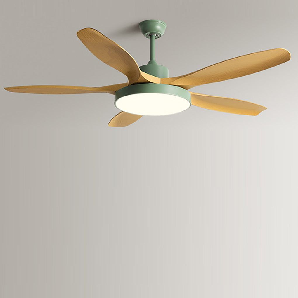 60 Inch Nordic Ceiling Fan with Remote, LED Light, Silent Inverter Technology