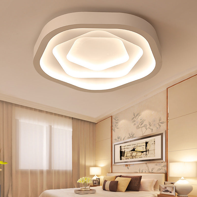 Modern Rose Shape LED Flush Mount Ceiling Light - Romantic Lighting Design for Home Decor