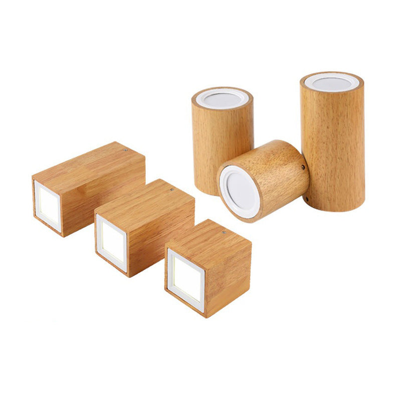 Nordic Creative Log Tube LED Flush Mount Ceiling Light