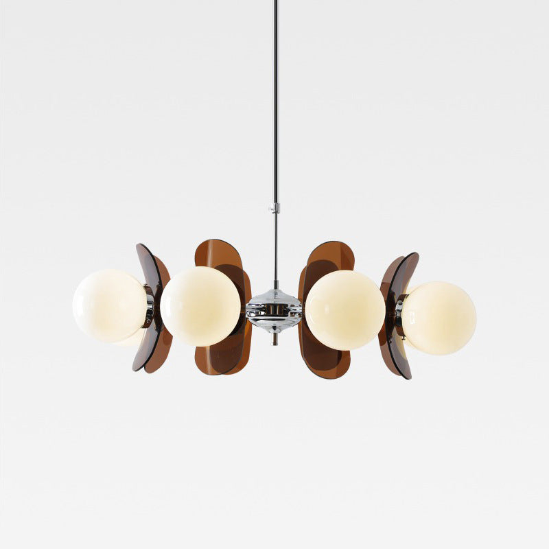 Modern Mid-Century Acrylic Magic Bean Chandelier - 3/5/6/8-Light for Living Room