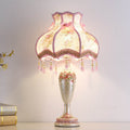 European Romantic Fabric Tassel Table Lamp - 1-Light Elegance for Home Décor