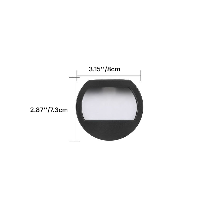 Modern Minimalist Square LED Solar Step Light - Waterproof Outdoor Patio Lighting