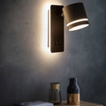 Nordic Iron LED Wall Sconce - Rotatable Spotlight for Living Room & Bedroom