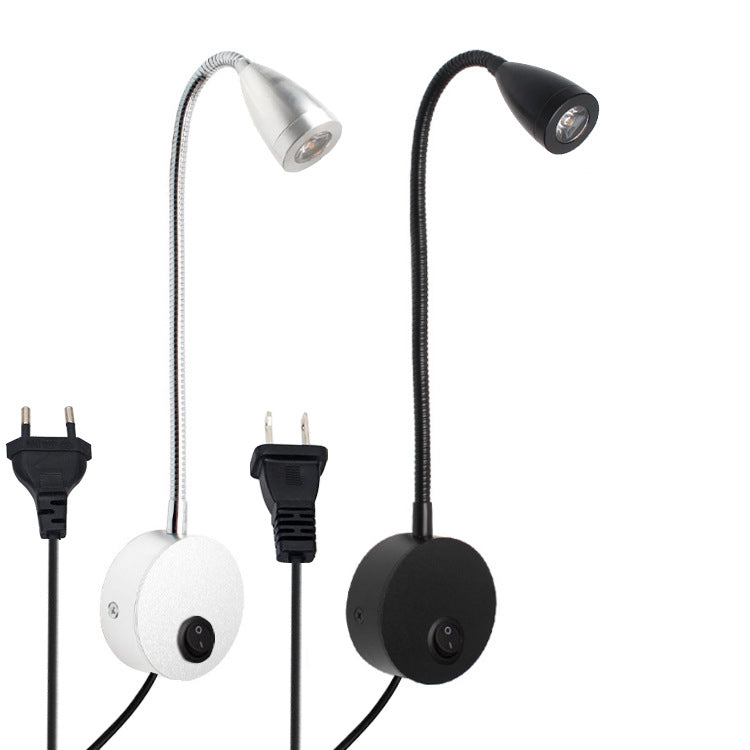 Modern LED Wall Sconce - Rotatable Hose Spotlight Reading Lamp