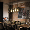 Traditional Farmhouse Rectangular Iron Cage Chandelier 4/6 Light for Dining Room