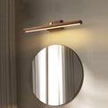 Nordic Minimalist Beechwood & Copper LED Wall Sconce - Bathroom & Living Room Mirror Lamp