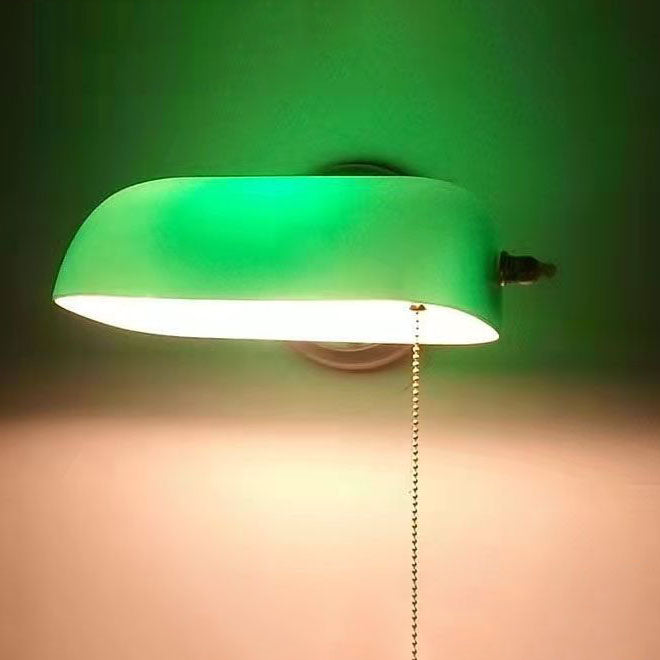 Vintage Glass Iron Round Zipper Wall Sconce Lamp – 1-Light Living Room Fixture