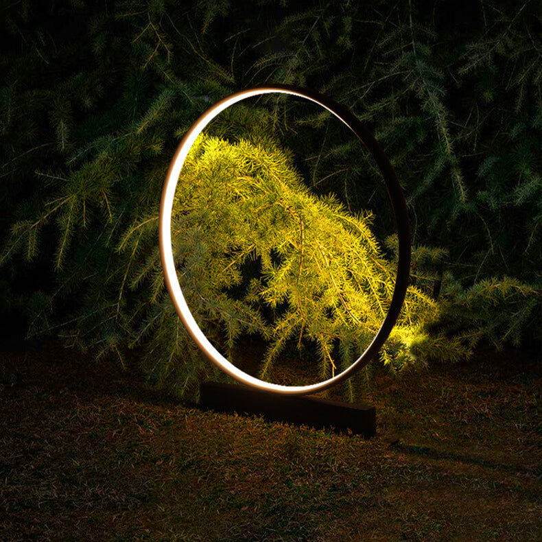 Outdoor Waterproof Acrylic LED Lawn Light with Aluminum Ring Design
