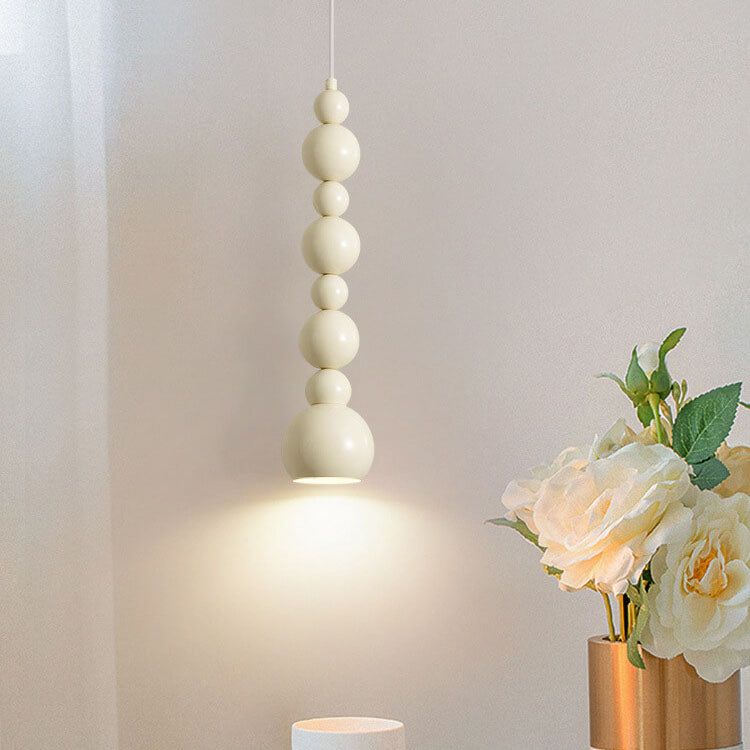 Creative Cream Iron Gourd Skewers Chandelier - 4/8 Light Modern Lighting Fixture