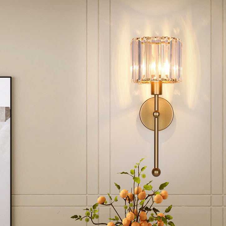 Vintage Iron Glass Round Bird Wall Sconce Lamp - 1-Light for Living Room