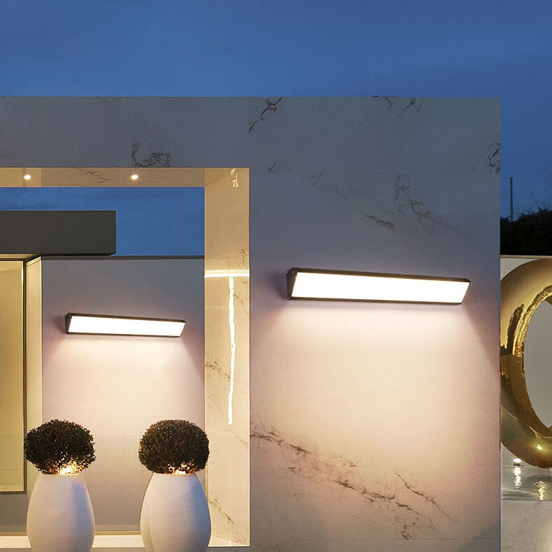 Modern Minimalist LED Wall Sconce - Aluminum Acrylic Waterproof Indoor Outdoor Lamp