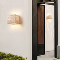 Traditional Japanese Waterproof Yellow Travertine LED Wall Sconce for Hallway