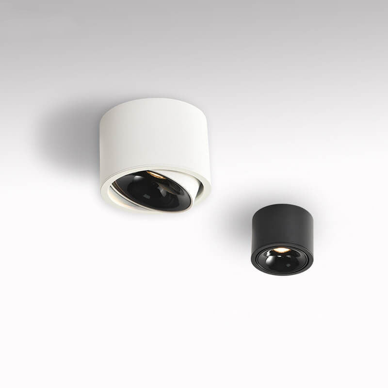 Modern Minimalist Aluminum Round LED Flush Mount Spotlight for Living Room