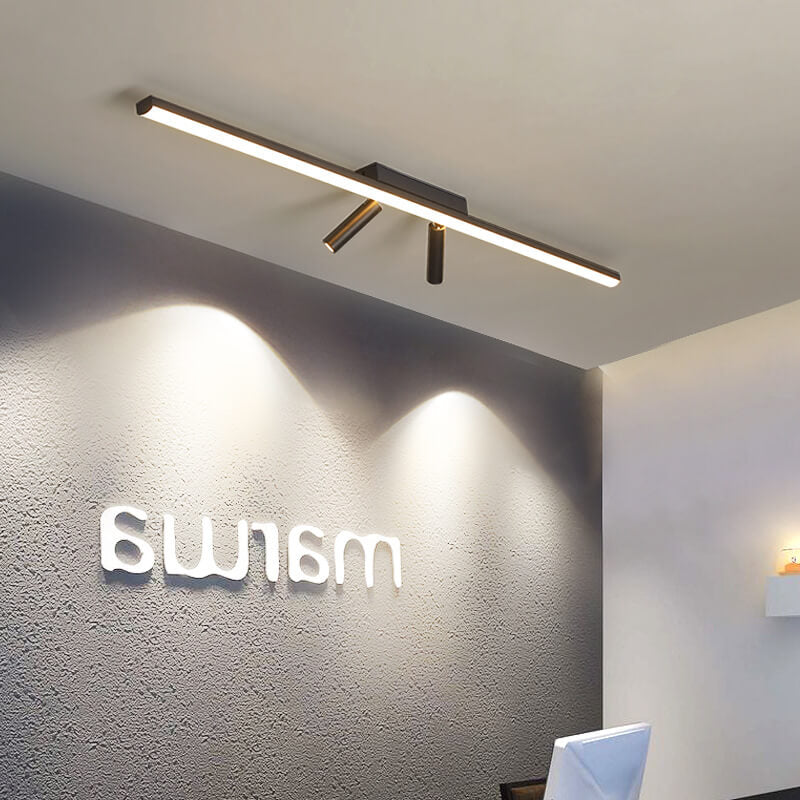 Nordic Minimalist Acrylic LED Track Spotlight Flush Mount Ceiling Light