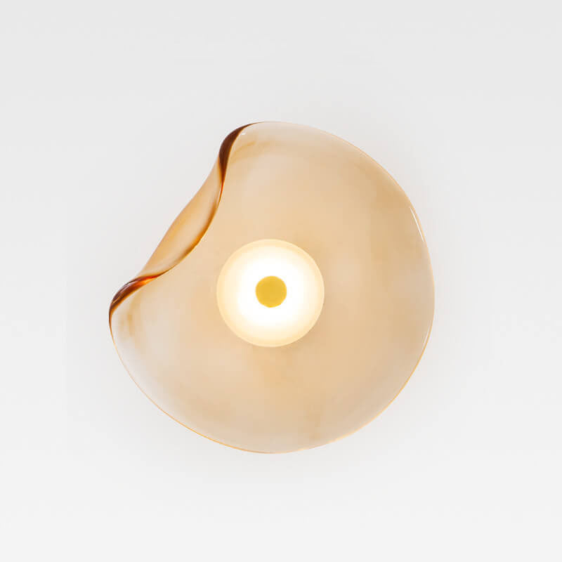 Nordic Minimalist Round Glass LED Wall Sconce Lamp