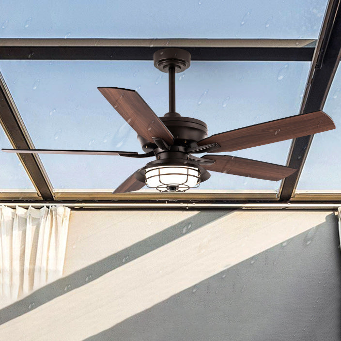 Industrial Waterproof Wood Fan Blade Ceiling Fan Light Outdoor Patio

Enhance your outdoor space with this contemporary industrial ceiling fan light, featuring durable waterproof wood fan blades and a sleek round iron frame. Perfect for patios, this styli