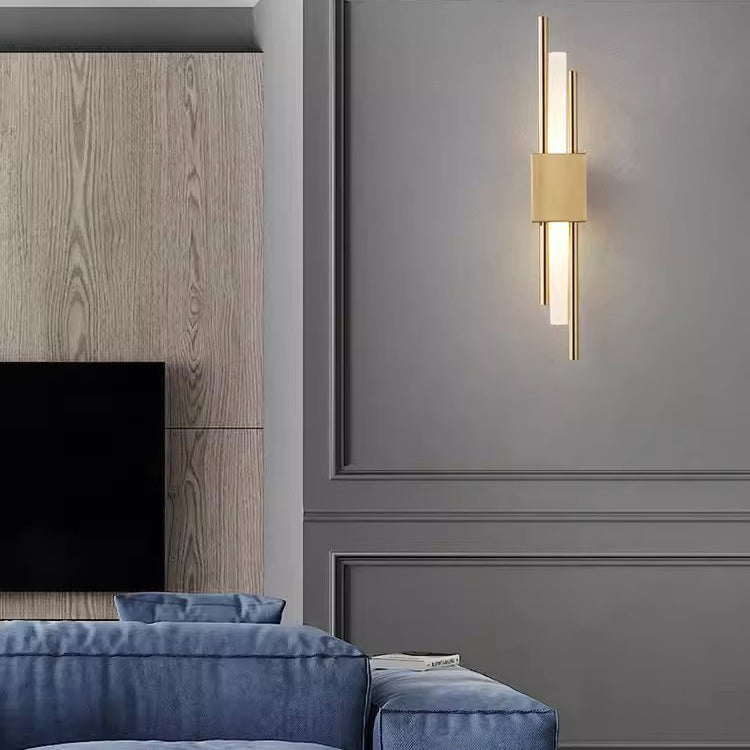 Modern Minimalist Iron Acrylic LED Wall Sconce for Bedside Lighting