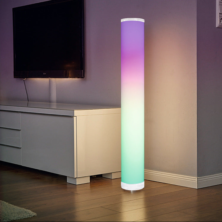 Modern Minimalist RGB Illusion LED Floor Lamp with APP Remote Control for Living Room