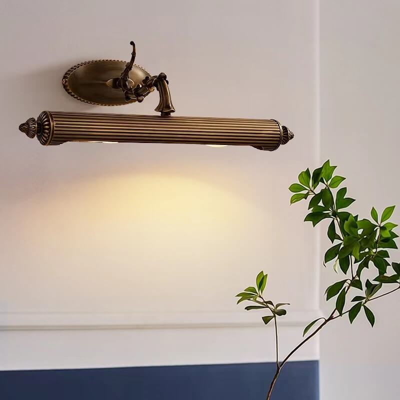 French Antique Copper 2-Light Wall Sconce Mirror Lamp