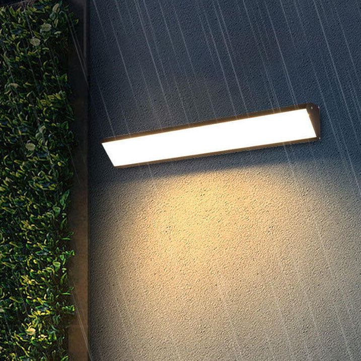 Modern Minimalist Waterproof LED Wall Sconce - Outdoor Aluminum Acrylic Long Bar Lamp
