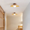 Wabi-Sabi Faux Woodgrain Semi-Flush Mount Ceiling Light - 1-Light Flying Saucer Design

Illuminate your space with our Wabi-Sabi Faux Woodgrain Semi-Flush Mount Ceiling Light. This stylish 1-light fixture combines the timeless beauty of natural wood grain
