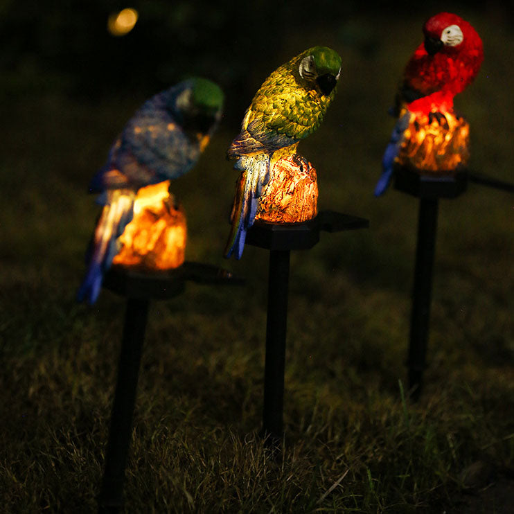 Colorful Waterproof Solar Parrot LED Lawn Light for Landscape Decor
