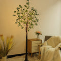 Modern Art Deco Waterproof Copper Tree USB LED Floor Lamp for Bedroom