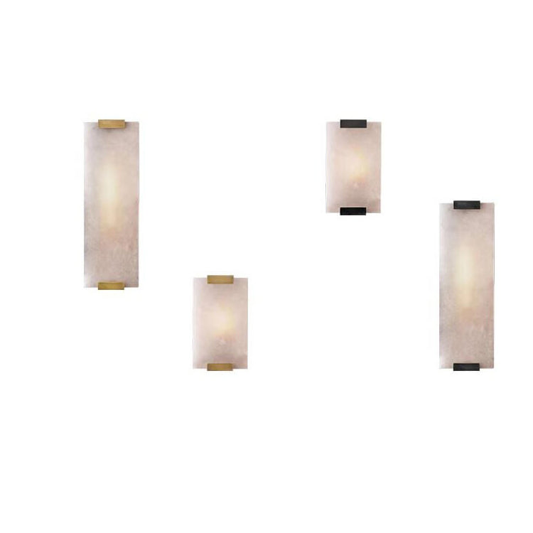 Nordic Light Luxury Copper Marble Strip Design 3-Light Wall Sconce Lamp - Modern Wall Lighting Fixture, Elegant Copper Finish, Marble Accent, Contemporary Home Decor, Stylish Indoor Lighting, Bedroom, Living Room, Hallway Illumination, Scandinavian Design