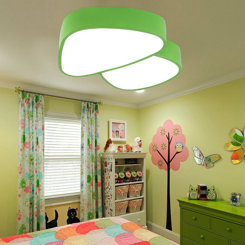 Modern Art Deco Kids Iron Acrylic Mushroom LED Flush Mount Ceiling Light for Bedroom, Stylish Mushroom Ceiling Fixture, Colorful Kids Room Lighting, Energy-Efficient Flush Mount Light, Unique Art Deco Design, LED Ceiling Light for Playroom or Nursery, Dec