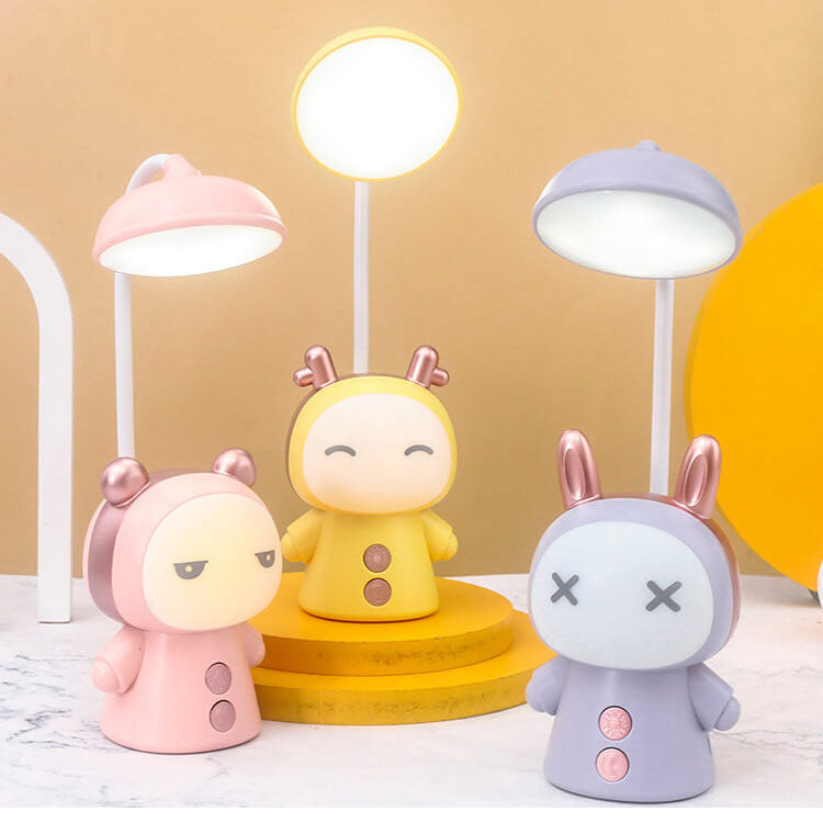 Cartoon Doll ABS Colorful Eye Care LED Desk Lamp for Kids