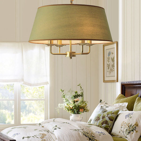 European Vintage Classic Iron 4-Light Pendant Lamp