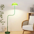 Contemporary Scandinavian Iron Glass Dome Floor Lamp for Study - 1-Light Design