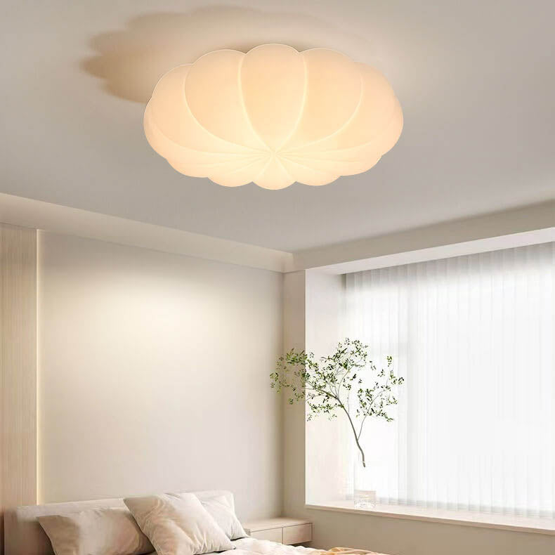 Contemporary Nordic PE Shade Kid's Flowers LED Flush Mount Ceiling Light for Bedroom, Colorful Children's Lighting, Modern Nursery Decor, Energy-Efficient LED Fixture, Playful Floral Design, Adjustable Brightness Ceiling Light, Stylish Kids Room Illuminat