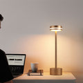 Modern Minimalist USB LED Table Lamp - Cylindrical Metal & Acrylic Design