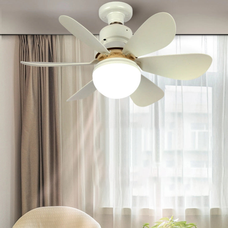 Contemporary Flower LED Ceiling Fan Light - PC ABS Nylon Acrylic for Living Room