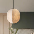 Zen Anti-Silk Lantern Pendant Light for Living Room - Traditional Japanese Design, 1-Light Fixture