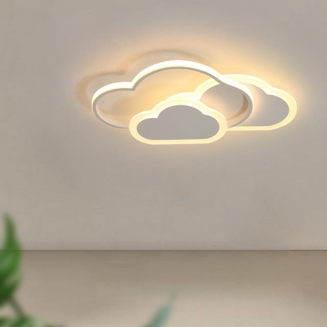 Cartoon Creative Cloud LED Flush Mount Ceiling Light, Modern Kids Room Decor, Colorful Ceiling Lamp, Fun Cartoon Design for Nursery, Energy-Efficient Lighting, Children's Bedroom Lighting Fixture, Playful LED Light for Kids, Unique Flush Mount Ceiling Fix