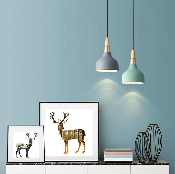 Modern Macaron Disc 1-Light Pendant Light - Creative Ceiling Fixture for Home Decor