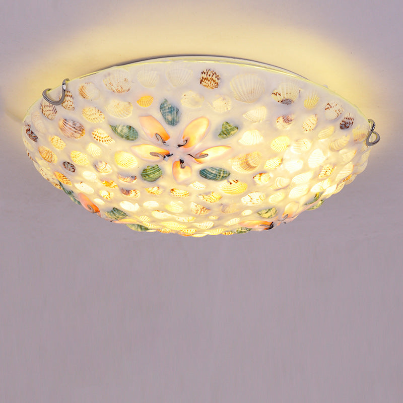 Contemporary Scandinavian Round Shell Flush Mount Ceiling Light - 2/3/4 Light for Living Room

Elevate your living space with this stylish Contemporary Scandinavian Round Shell Flush Mount Ceiling Light. Featuring a unique design with a blend of iron and