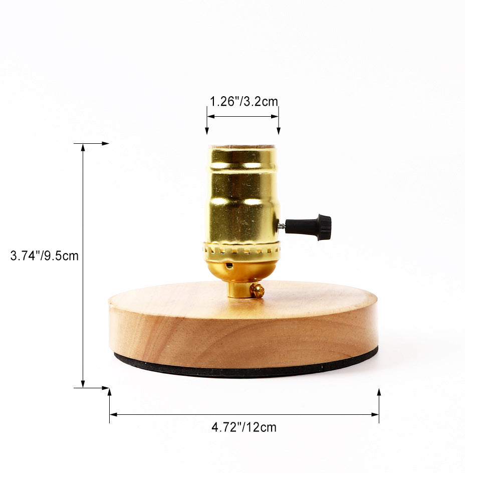 Traditional Vintage Glass Solid Wood Base 1-Light Table Lamp for Bedroom, Classic Bedside Lighting, Elegant Home Decor, Antique Style Lighting, Nightstand Lamp, Warm Ambient Illumination, Artisan Crafted Table Lamp, Decorative Glass Lamp, Rustic Wood Base